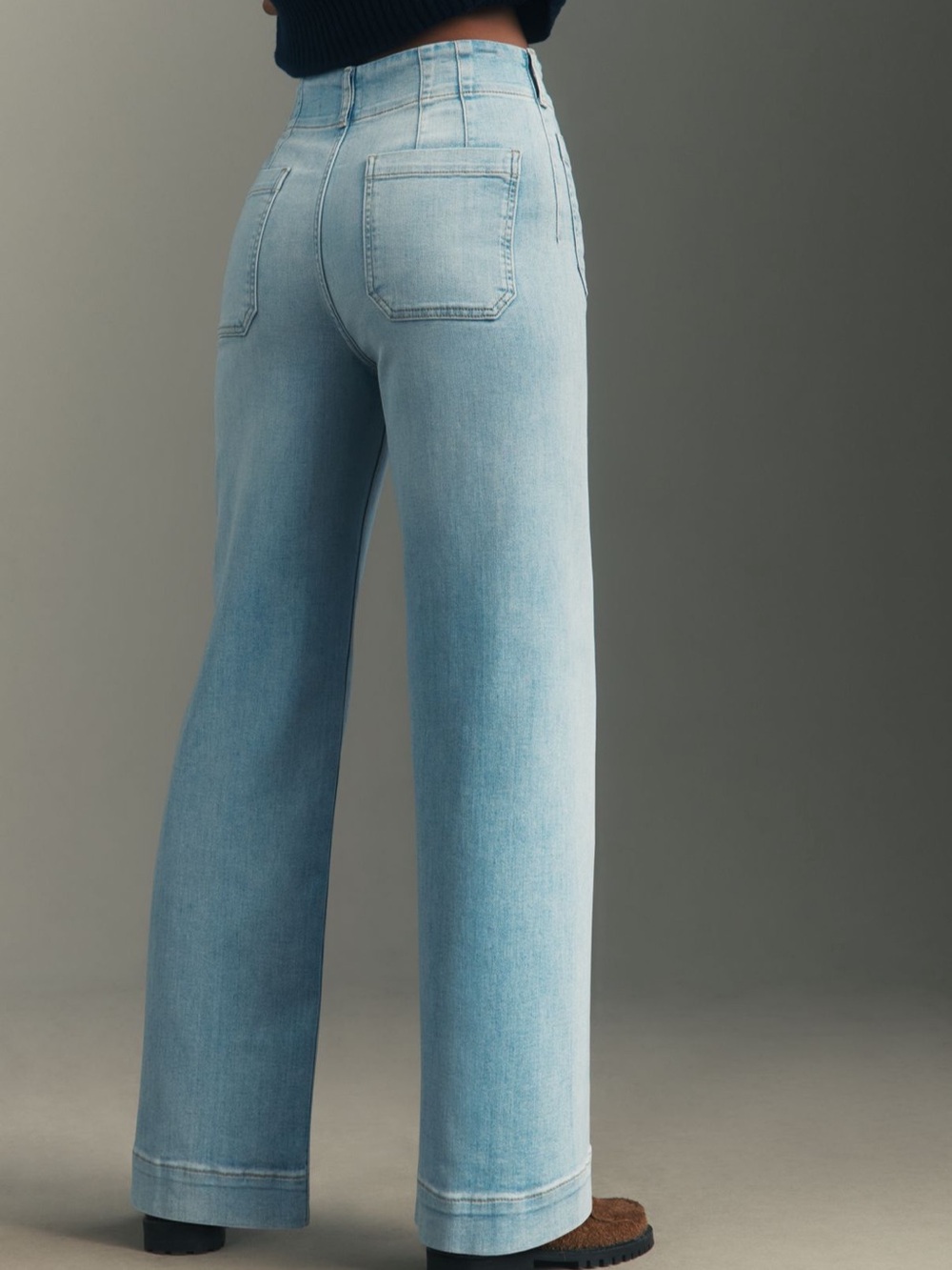 Maeve The Collette Light Wash Wide-Leg Jeans with Patch Pockets - Picture 4 of 7